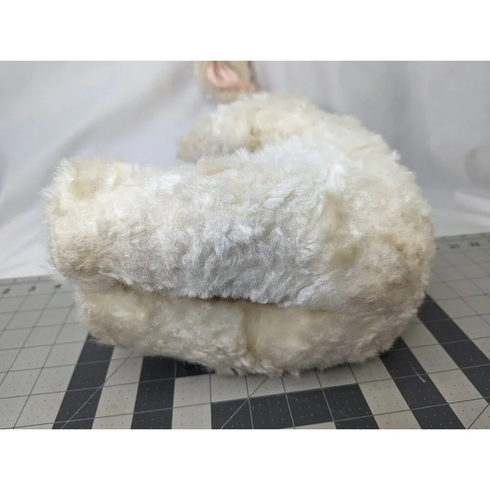 Rubber Face Doll White Bunny Rabbit Vintage 18 Inch Stuffed Animal‎ Toy